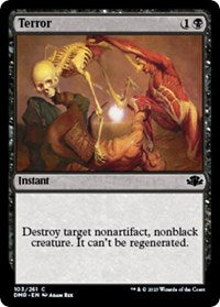 Magic: The Gathering Single - Dominaria Remastered - Terror (Foil) - Common/103 Lightly Played