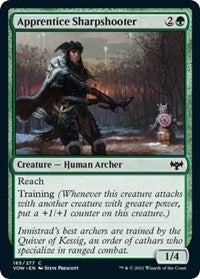 Magic: The Gathering - Innistrad: Crimson Vow - Apprentice Sharpshooter Common/185 Lightly Played