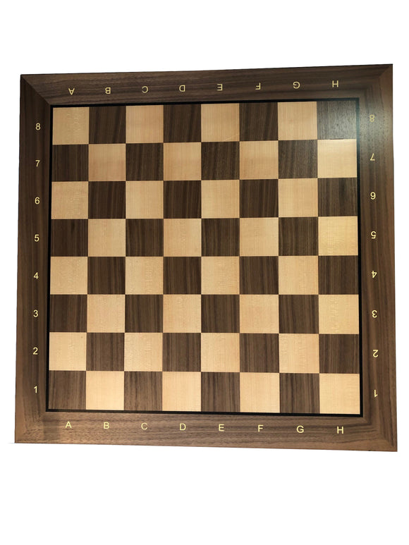 Grand Walnut Chess Board – 21.25 inches