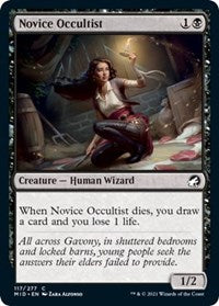 Magic: The Gathering Single - Innistrad: Midnight Hunt - Novice Occultist (Foil) - Common/117 Lightly Played