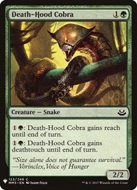 Magic: The Gathering Single - The List - Modern Masters 2017 - Death-Hood Cobra - Common/123 Lightly Played