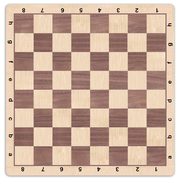 WE Games Walnut & Maple Wood Grain Mousepad Chessboard, 20 inches – made in USA