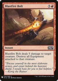 Magic: The Gathering Single - The List - Blastfire Bolt - Common/130 Lightly Played