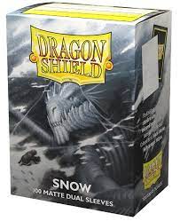 Dragon Shield Sleeves: Standard DUAL- Matte Snow 'Nirin' (100 ct.)