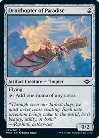 Magic: The Gathering - Modern Horizons 2 - Ornithopter of Paradise Foil Common/232 Lightly Played