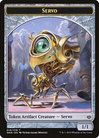 Magic: The Gathering - War of the Spark - Servo Token/018 Lightly Played