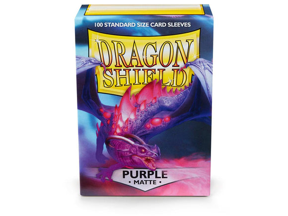 Dragon Shields: (100) Matte Purple Standard Sleeves