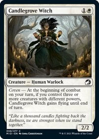 Magic: The Gathering Single - Innistrad: Midnight Hunt - Candlegrove Witch - Common/008 Lightly Played