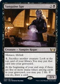 Magic: The Gathering Single - Streets of New Capenna - Sanguine Spy Rare/093 Lightly Played