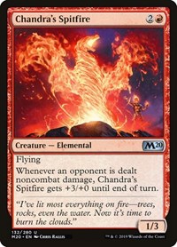Magic: The Gathering - Core Set 2020 - Chandra's Spitfire Uncommon/132 Lightly Played