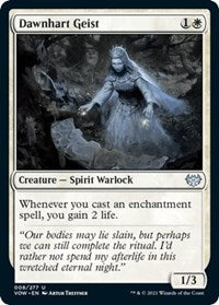 Magic: The Gathering Single - Innistrad: Crimson Vow - Dawnhart Geist - Uncommon/008 Lightly Played