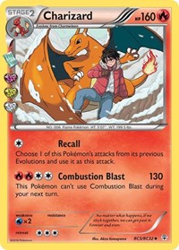 Pokemon Singles - Generations: Radiant Collection - Charizard - FOIL Uncommon/RC5/RC32 Moderately Played
