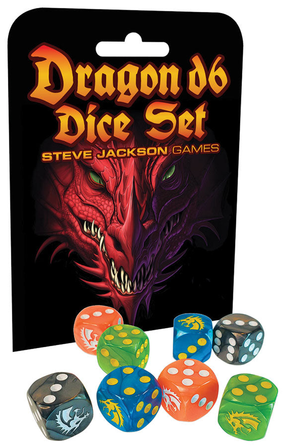 Dragon D6 Dice Set (8 Dice)