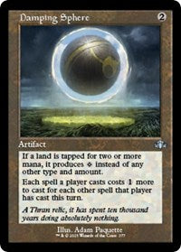 Magic: The Gathering Single - Dominaria Remastered - Damping Sphere (Retro Frame) - FOIL Uncommon/377 Lightly Played