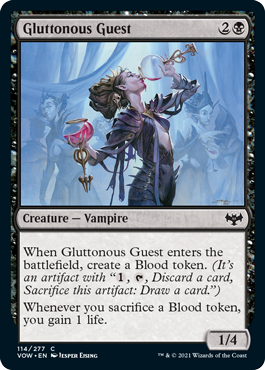 Magic: The Gathering - Innistrad: Crimson Vow - Gluttonous Guest FOIL Common/114 Lightly Played