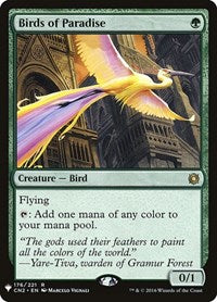 Magic: The Gathering Single - The List - Birds of Paradise - Rare/176 Lightly Played