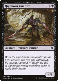 Magic: The Gathering Single - Zendikar Rising -  Highborn Vampire - Common/107 Lightly Played