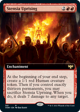 Magic: The Gathering - Innistrad: Crimson Vow - Stensia Uprising (Extended Art) Rare/381 Lightly Played