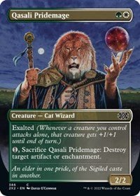Magic: The Gathering Single - Double Masters 2022 - Qasali Pridemage (Borderless) - FOIL Common/386 Lightly Played