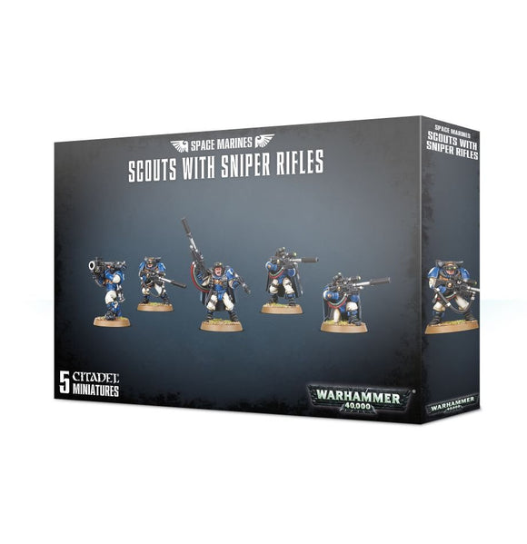 Warhammer 40,000 - Adeptus Astartes Space Marine Scouts with Sniper Rifles