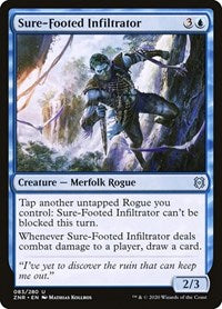 Magic: The Gathering Single - Zendikar Rising - Sure-Footed Infiltrator Uncommon/083 Lightly Played