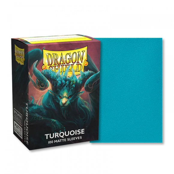 Dragon Shields: (100) Matte Turquoise Standard Sleeves