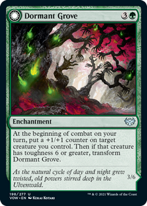 Magic: The Gathering - Innistrad: Crimson Vow - Dormant Grove FOIL Uncommon/198 Lightly Played