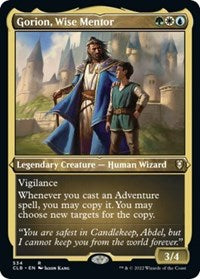 Magic: The Gathering Single - Commander Legends: Battle for Baldur's Gate - Gorion, Wise Mentor (Foil Etched) - Rare/534 Lightly Played