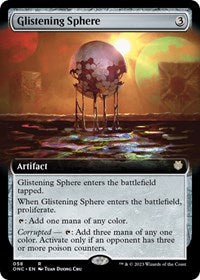 Magic: The Gathering Single - Commander: Phyrexia: All Will Be One - Glistening Sphere (Extended Art) - Rare/058 Lightly Played