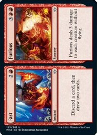 Magic: The Gathering Single - Modern Horizons 2 - Fast // Furious - Uncommon/123 Lightly Played