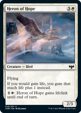 Magic: The Gathering - Innistrad: Crimson Vow - Heron of Hope Common/018 Lightly Played