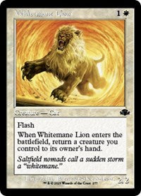 Magic: The Gathering Single - Dominaria Remastered - Whitemane Lion (Retro Frame) - Common/277 Lightly Played