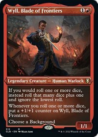 Magic: The Gathering Single - Commander Legends: Battle for Baldur's Gate - Wyll, Blade of Frontiers (Foil Etched) - Rare/512 Lightly Played