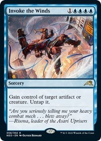 Magic: The Gathering Single - Kamigawa: Neon Dynasty - Invoke the Winds Rare/058 Lightly Played