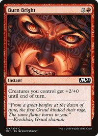 Magic: The Gathering Single - Core Set 2021 - Burn Bright (Foil) Common/134 Lightly Played