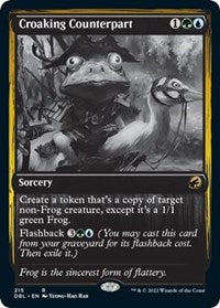 Magic: The Gathering Single - Innistrad: Double Feature - Croaking Counterpart (Foil) - Rare/215 Lightly Played