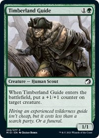 Magic: The Gathering Single - Innistrad: Midnight Hunt - Timberland Guide (Foil) - Common/202 Lightly Played