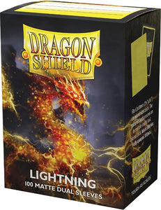 Dragon Shields: (100) Matte Dual - Lightning (DISPLAY 10)