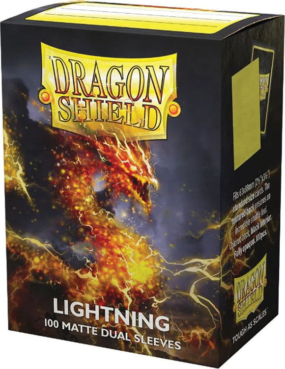 Dragon Shields: (100) Matte Dual - Lightning (DISPLAY 10)