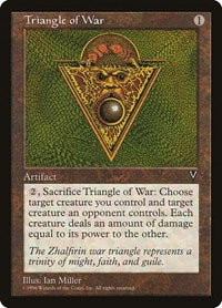 Magic: The Gathering - Visions - Triangle of War Rare/001 Moderately Played
