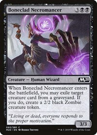 Magic: The Gathering - Core Set 2020 - Boneclad Necromancer - Common/093 Lightly Played