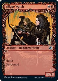 Magic: The Gathering Single - Innistrad: Midnight Hunt - Village Watch (Showcase) - Uncommon/297 Lightly Played