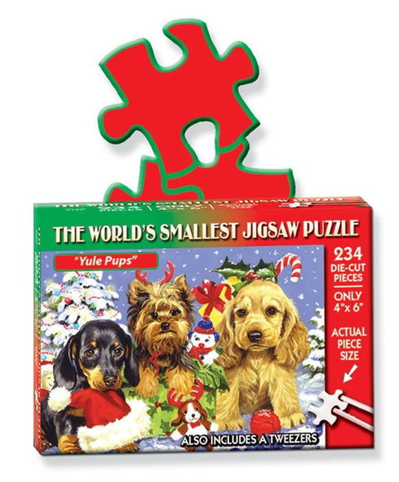 The World's Smallest Jigsaw Puzzle – Yule Pup - 234 Piece Puzzle