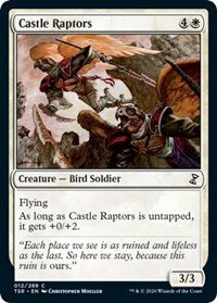 Magic: The Gathering - Time Spiral: Remastered - Castle Raptors Common/012 Lightly Played