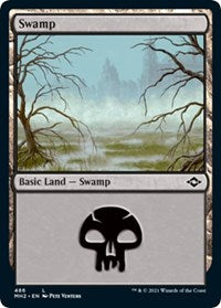 Magic: The Gathering - Modern Horizons 2 - Swamp (Foil) Land/486 Lightly Played
