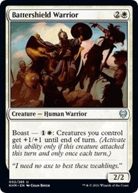 Magic: The Gathering Single - Kaldheim - Battershield Warrior - Uncommon/002 Lightly Played