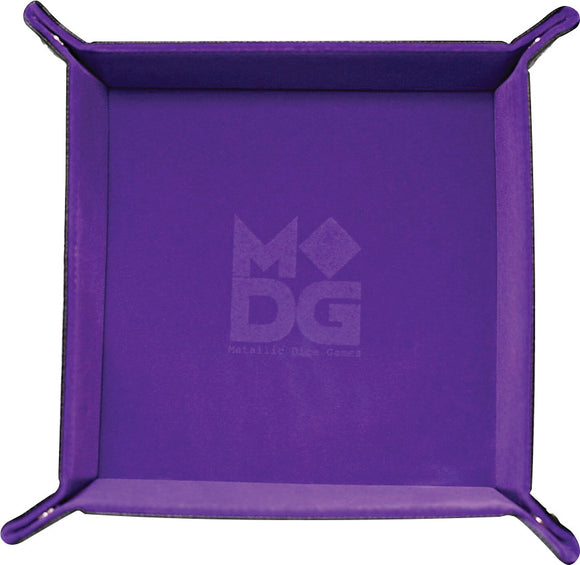 Table Armor Folding Dice Tray (Square) w/ Purple Velvet