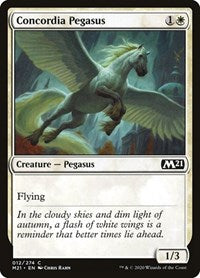Magic: The Gathering Single - Core Set 2021 - Concordia Pegasus - Common/012 Lightly Played