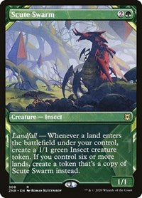 Magic: The Gathering Single - Zendikar Rising - Scute Swarm (Showcase) Rare/308 Lightly Played