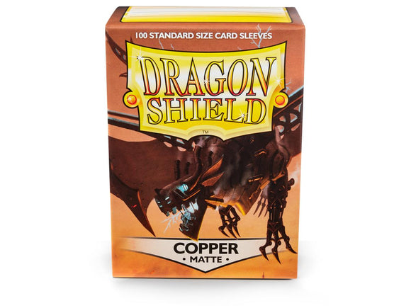 Dragon Shields: (100) Matte Copper Standard Sleeves